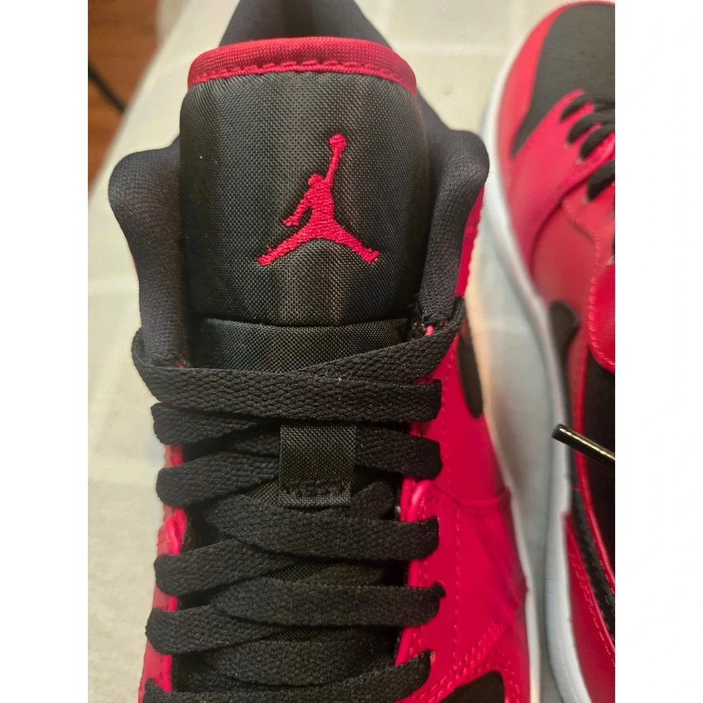 Nike Air Jordan 1 Low Reverse Bred Gym Red Black White 553558-606 Size 9.5 NIB - Picture 10 of 13